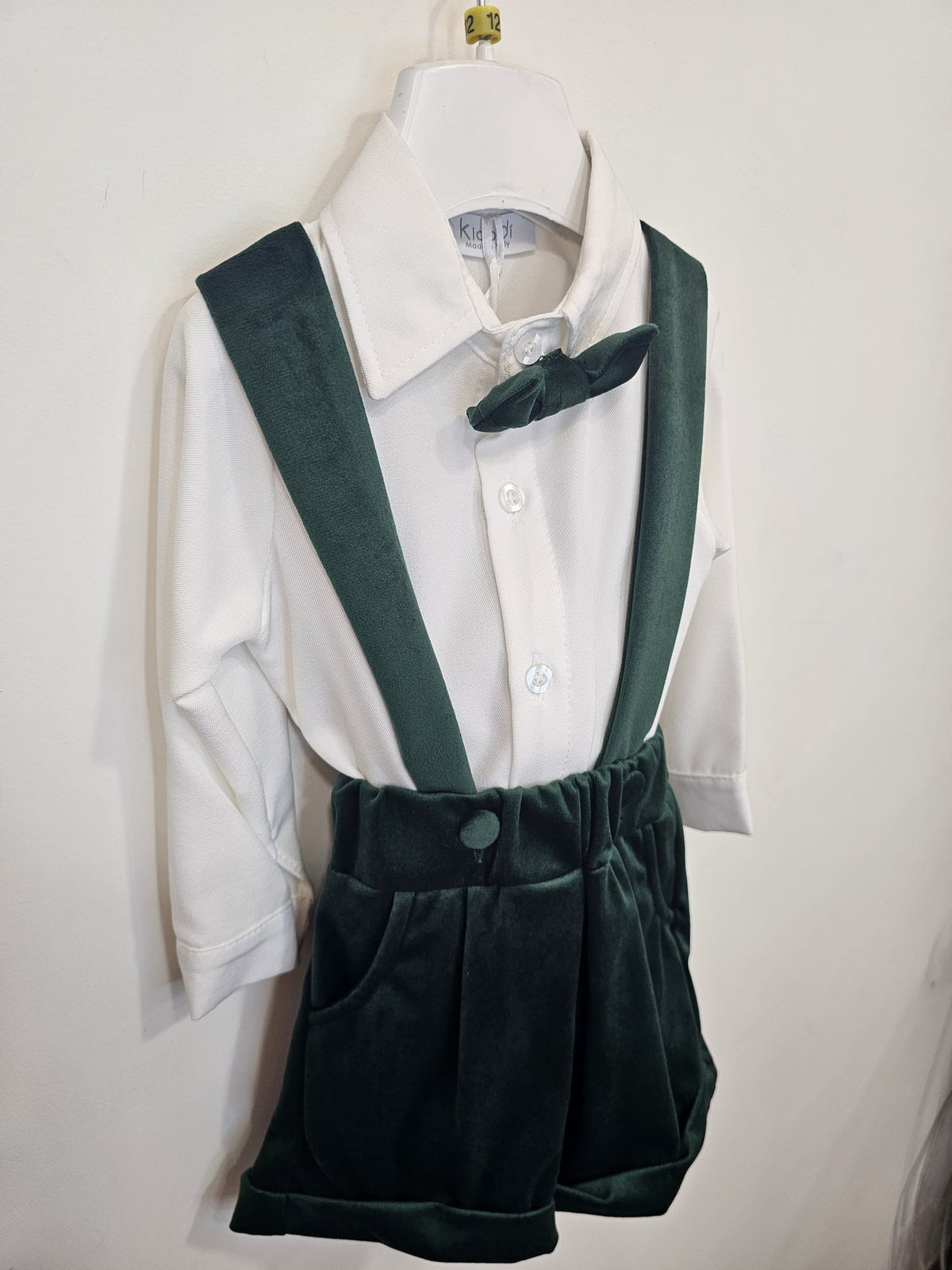Completo Elegante Bimbo 2 Pezzi in Velluto con Papillon 👦✨
