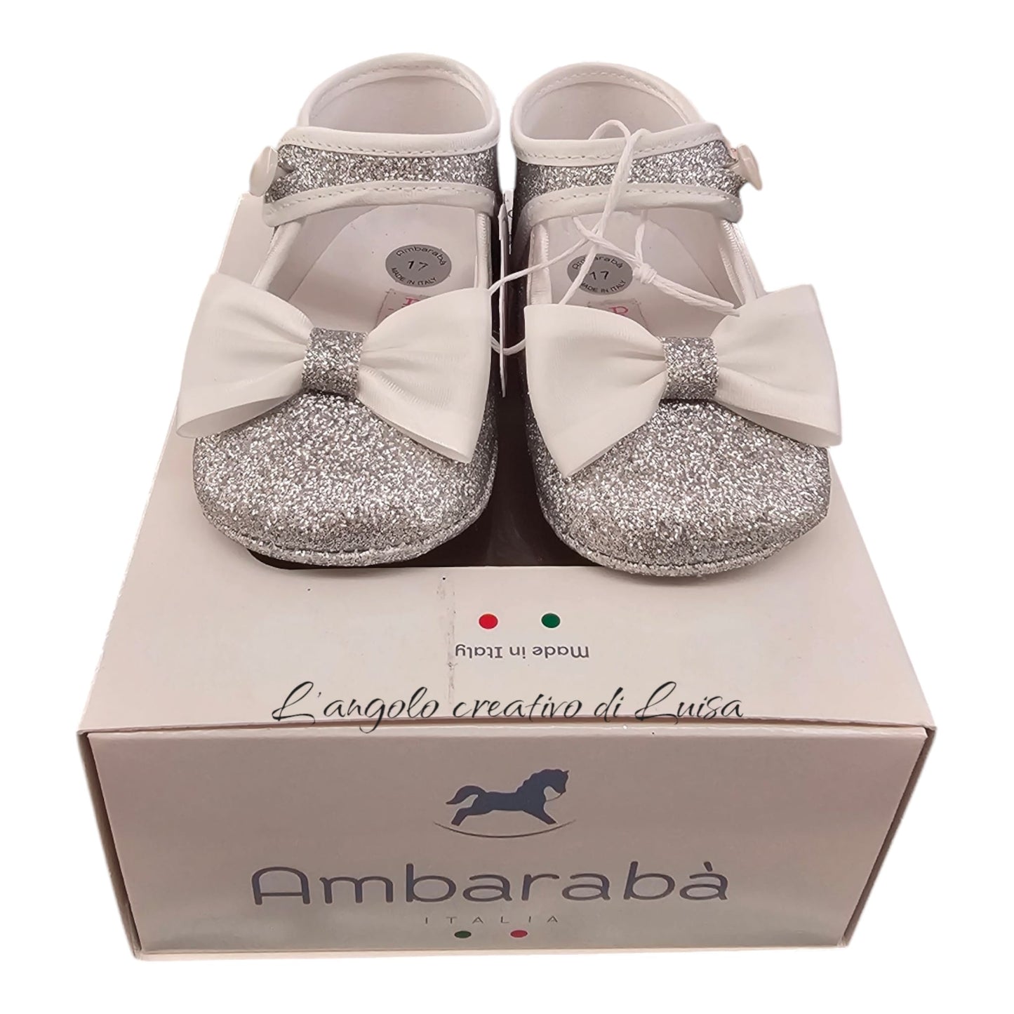 Ballerina glitter argento