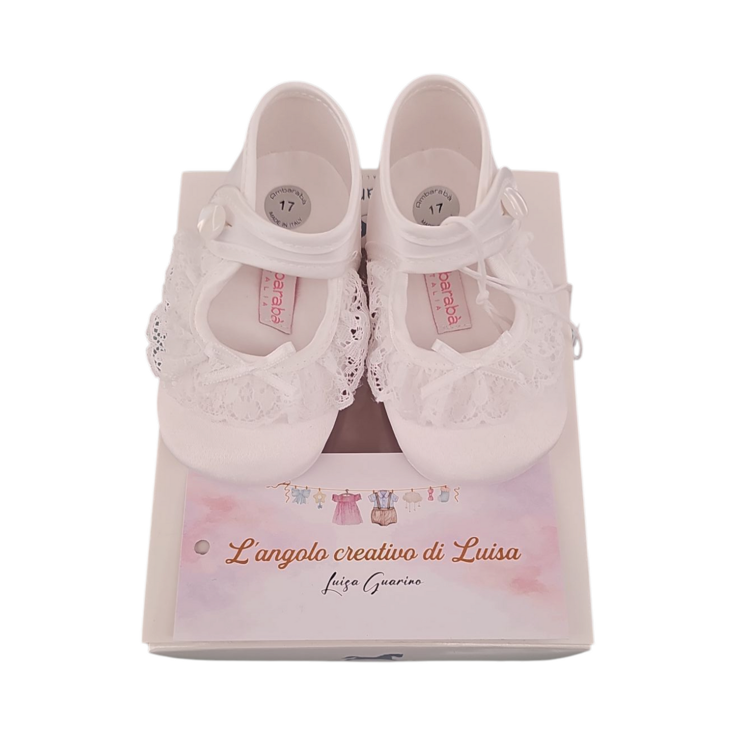 Ballerine in mikado con pizzo