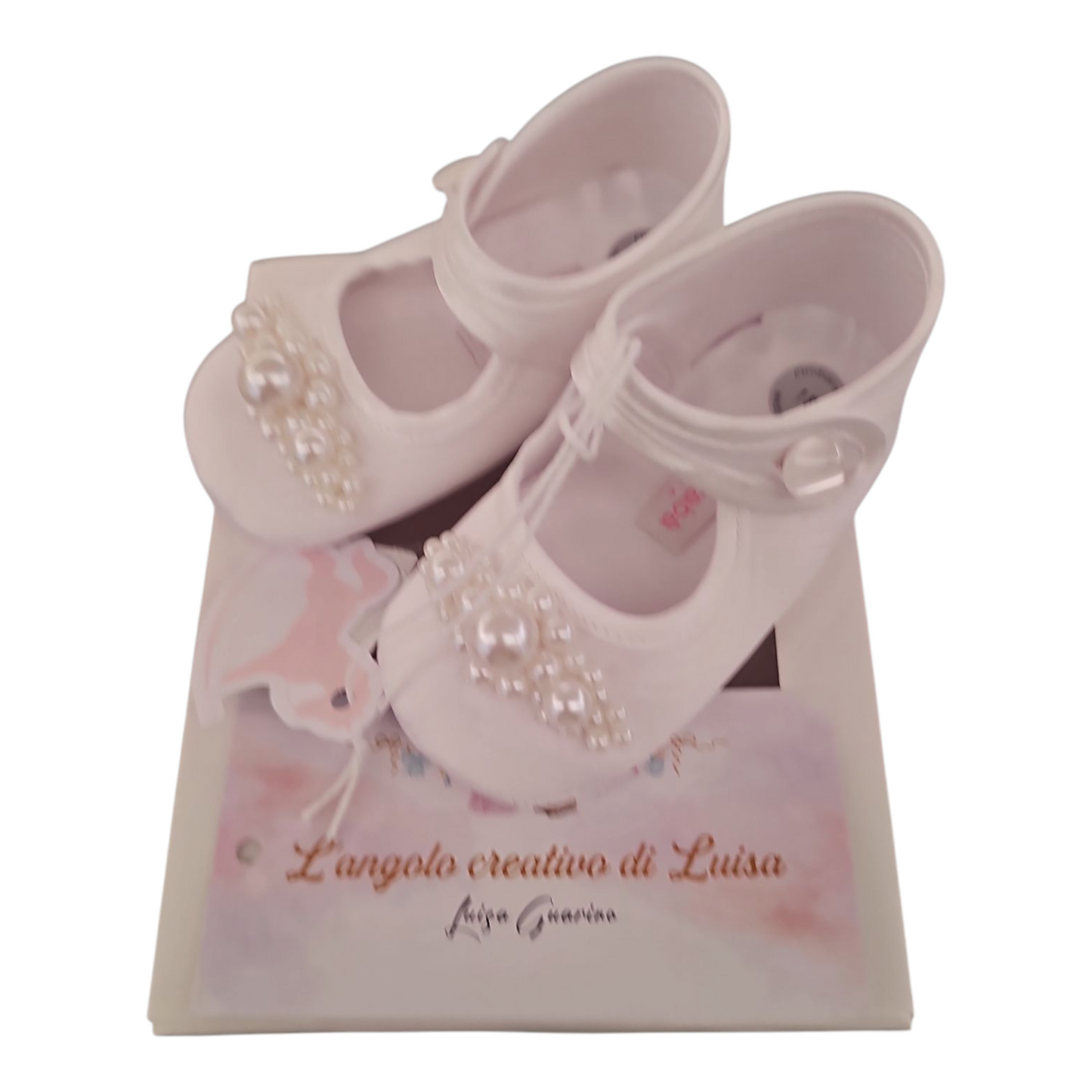 Ballerine in mikado con perle