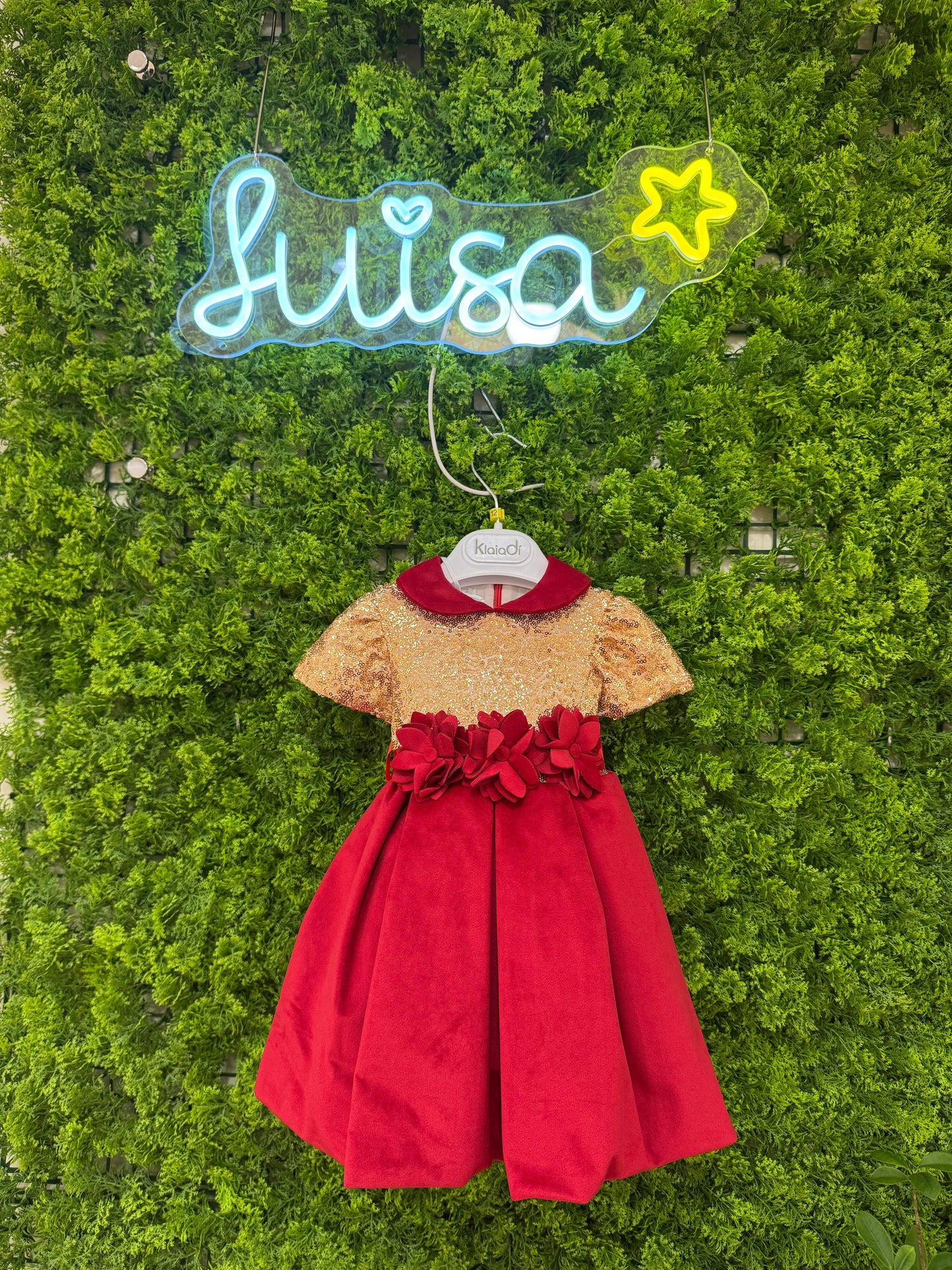 Vestito velluto e paillettes