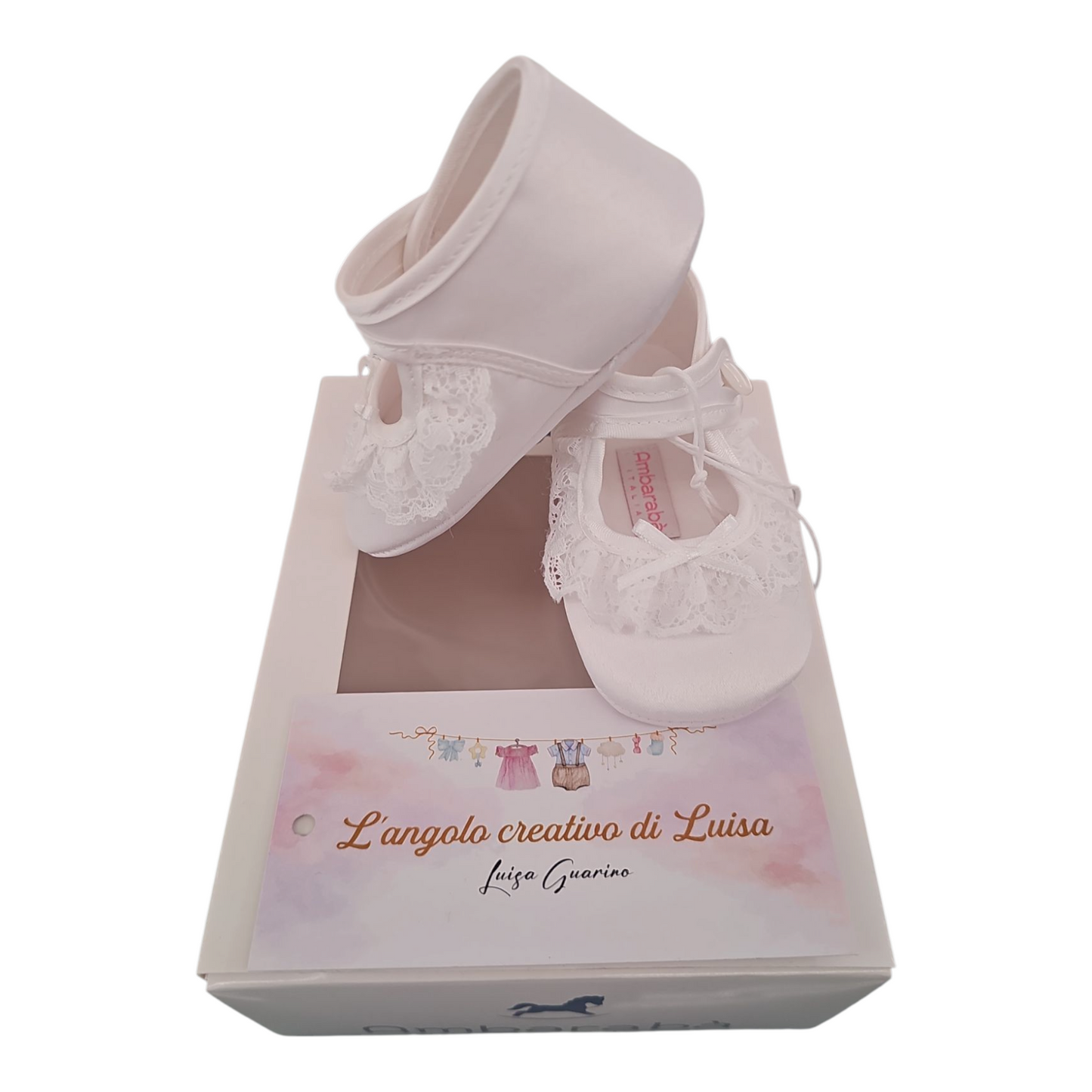 Ballerine in mikado con pizzo