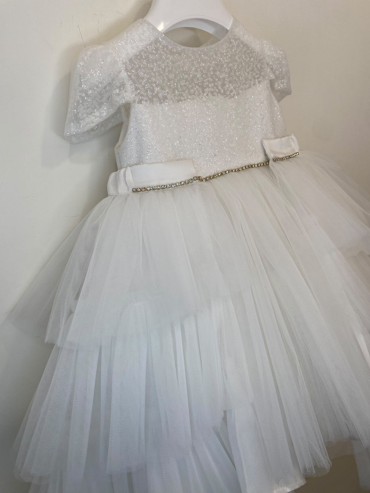 Abito da Cerimonia Bimba in Tulle con Gonna Staccabile 2-in-1 👧✨⭐