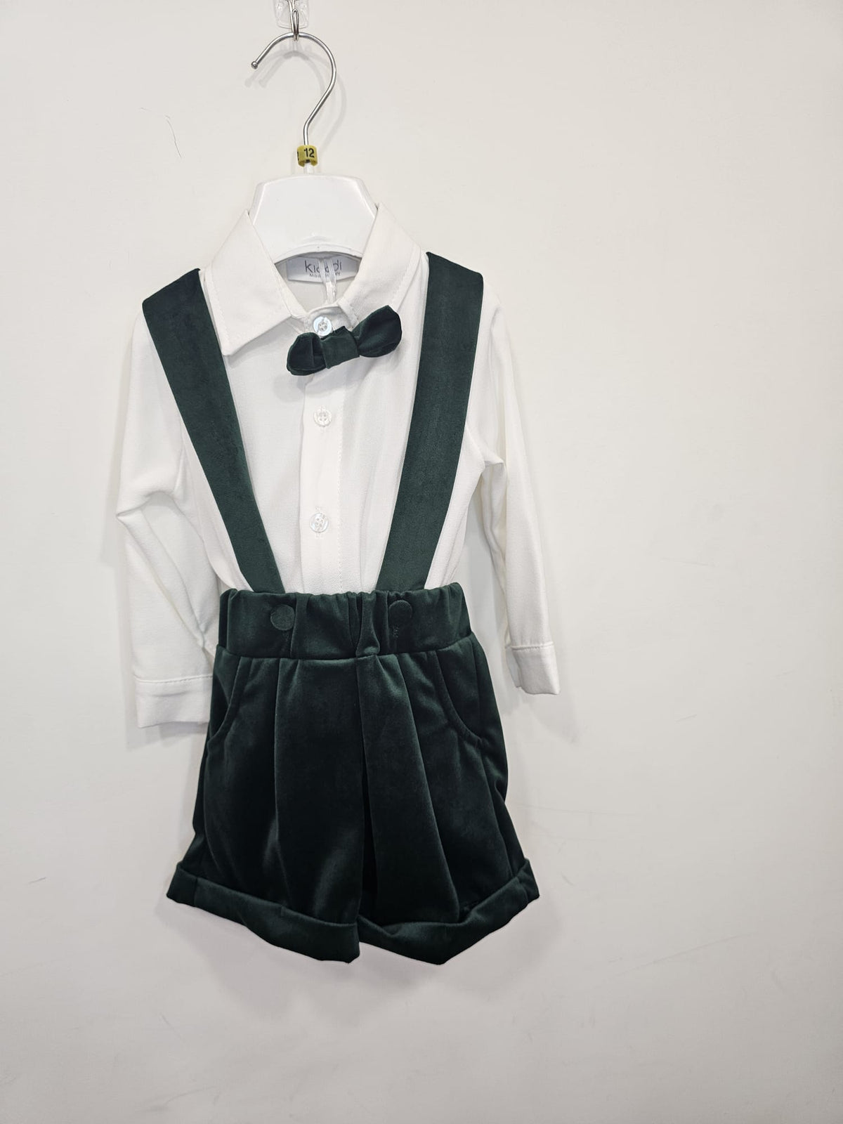 Completo Elegante Bimbo 2 Pezzi in Velluto con Papillon 👦✨