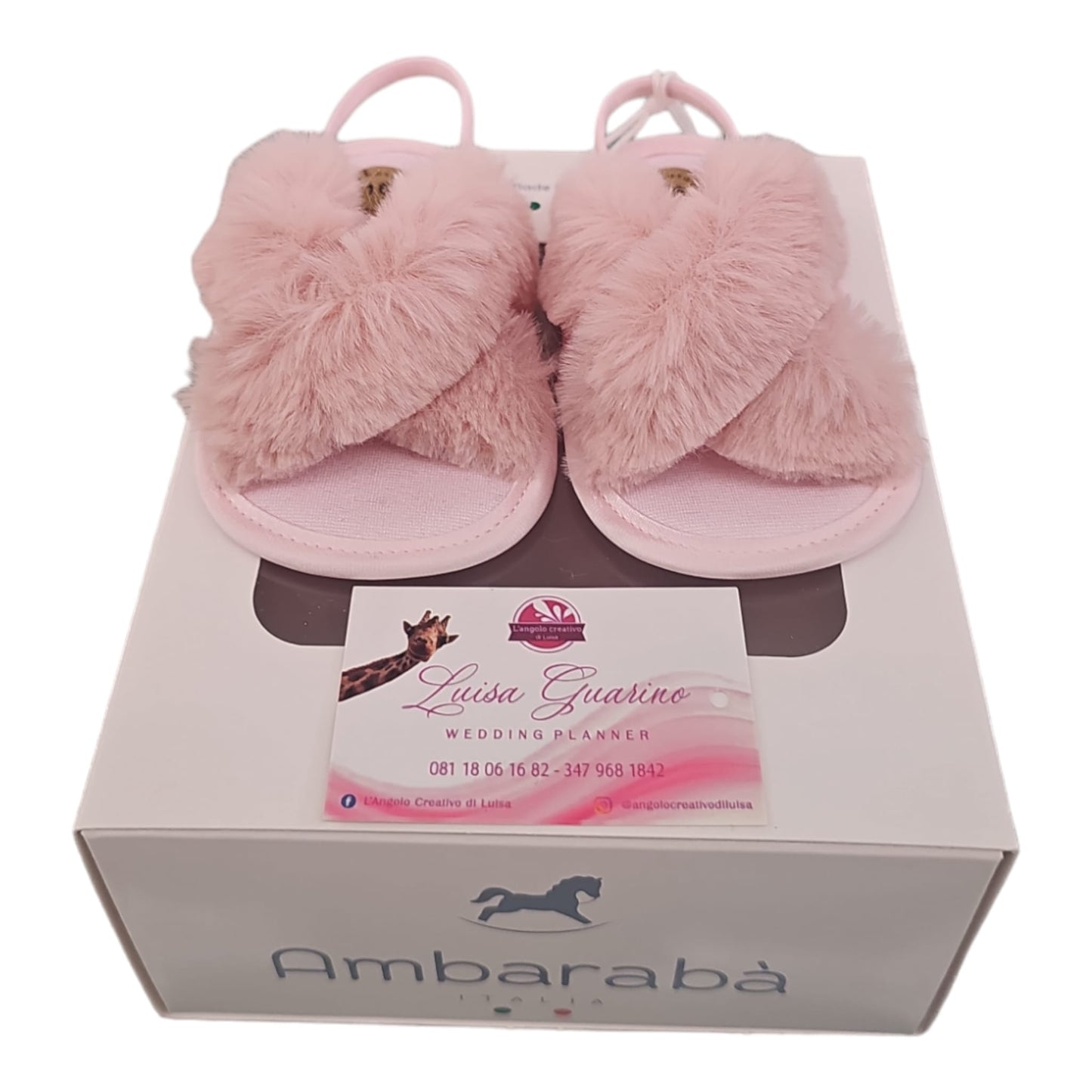 Scarpe peluche rosa