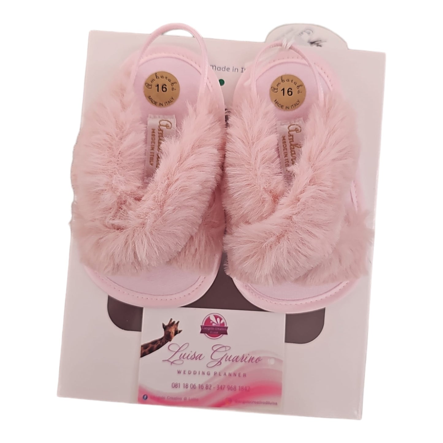 Scarpe peluche rosa