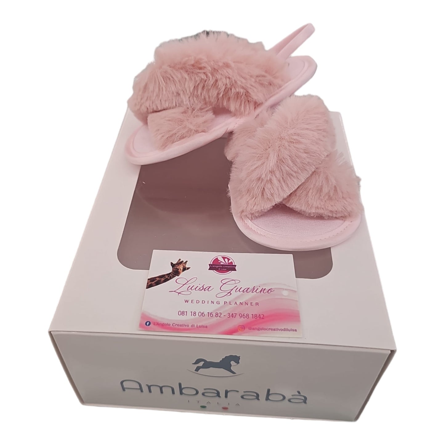 Scarpe peluche rosa