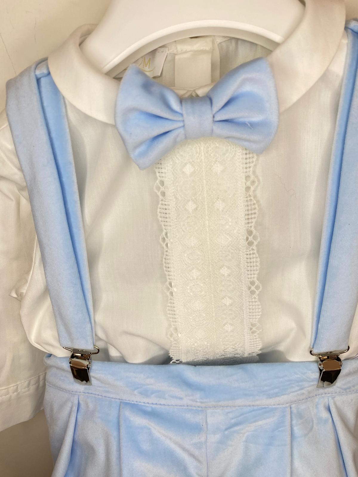 Completo Elegante Bimbo 2 Pezzi in Velluto con Camicia in Pizzo 👦✨⭐