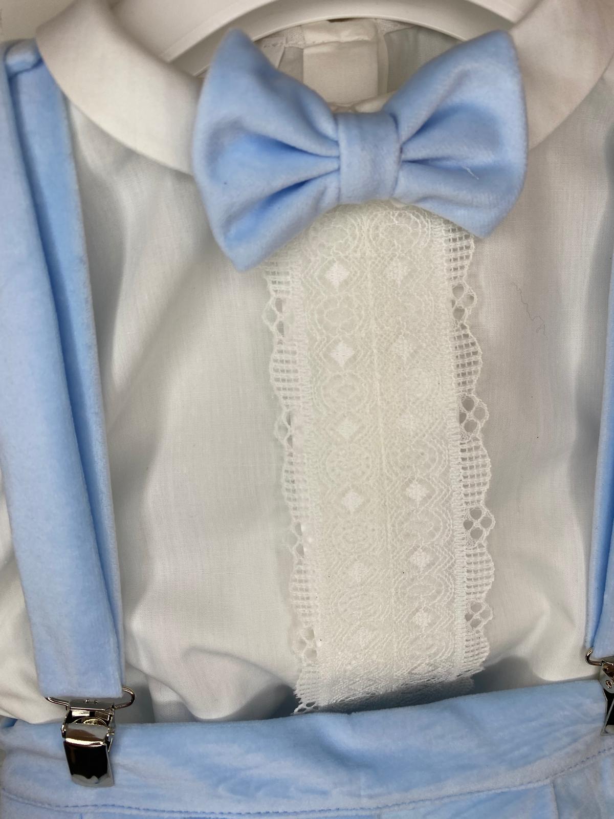 Completo Elegante Bimbo 2 Pezzi in Velluto con Camicia in Pizzo 👦✨⭐