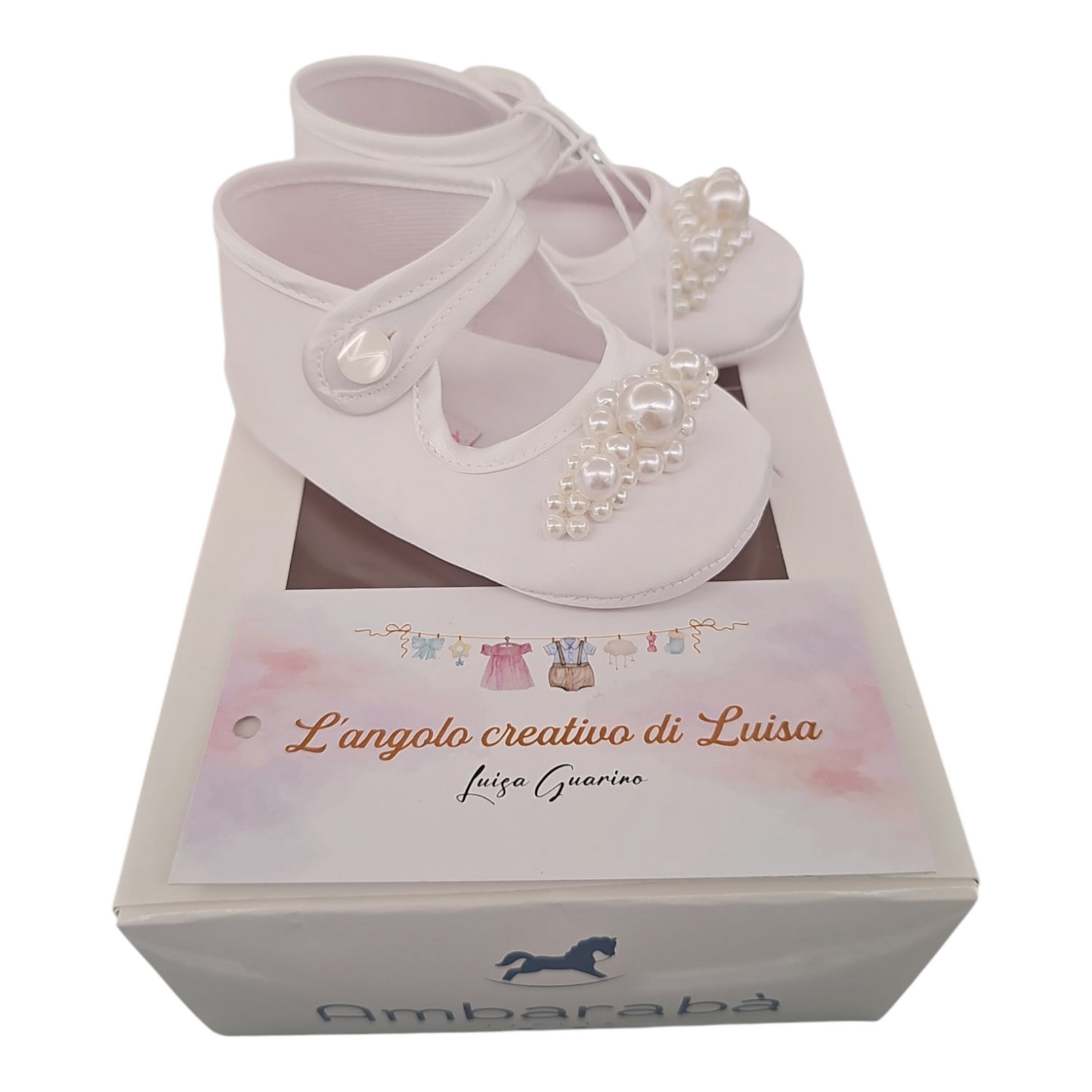 Ballerine in mikado con perle