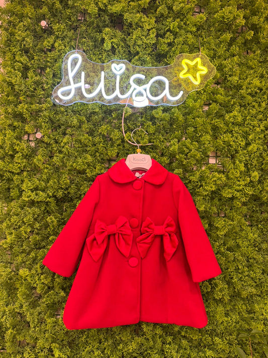 Cappotto bimba in velluto