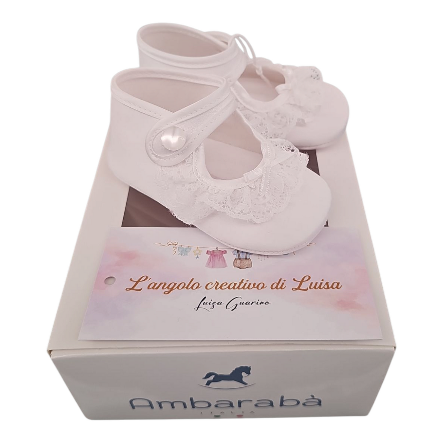 Ballerine in mikado con pizzo